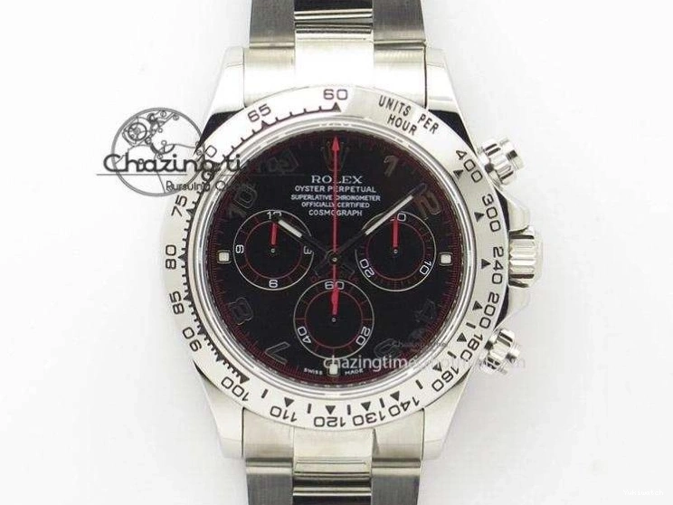 Daytona SS 1:1 Edition Noob Strap Black Best Rubber (Free SA4130 on Dial 904L Blue Extra Case Strap) 116519 0411